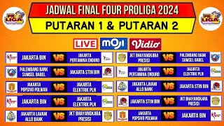 Jadwal Final Four Proliga 2024Jadwal Proliga Final Four Putaran 1 amp Putaran 2Top SkorLive Moji [upl. by Shoifet763]