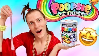 POOPSIE SLIME SURPRISE  LE SLIME CACA DE LICORNE LE PLUS AMUSANT  NADEGE CANDLE [upl. by Eberly338]