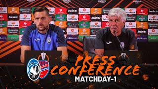 UEL MD1  AtalantaRaków Częstochowa  La conferenza stampa pre match con Gasperini e Toloi [upl. by Jessalin]