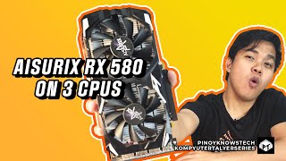 AISURIX Radeon RX 580 8GB Review  Anong CPU Maganda Ipares Ito [upl. by Losiram886]