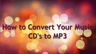 How to Convert Music CD to MP3 Free [upl. by Aaberg]