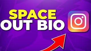 How to Space Out Instagram Bio  New Lines amp Spaces [upl. by Henri642]