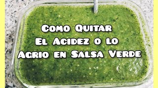 Como quitar el Acidez oh lo Agrio en Salsa de Tomate muy Fácil 👌 😍 [upl. by Einreb252]