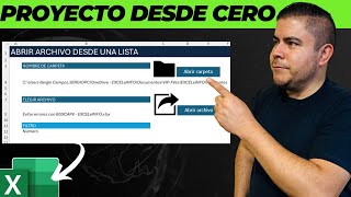Proyecto desde Cero Abrir Archivos de Excel desde una Lista Fórmulas  VBA  Power Query [upl. by Helmer277]