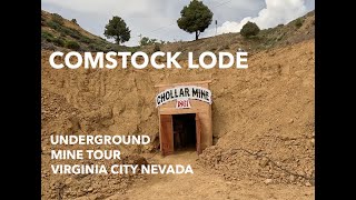 Chollar Mine Tour  Underground on the Comstock Lode in Virginia City Nevada [upl. by Doggett421]