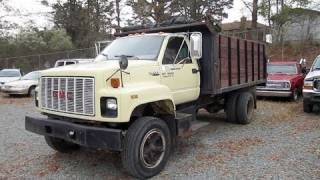 1990 GMC Topkick Dumptruck Start Up Engine and In Depth Tour [upl. by Kristel]