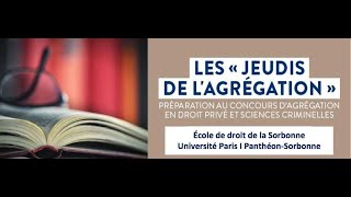 Les quotjeudis de lagrégationquot Leçon n°5 20212022 [upl. by Omidyar]