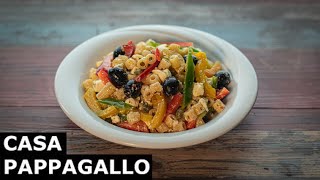 Insalata fredda di pasta con peperoni e feta S3  P124 [upl. by Lustig]