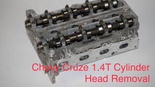 Chevy Cruze 14T Cylinder Head Removal [upl. by Atteve]