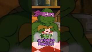 40 years of turtle power and fighting bad guys with Donatello 🐢  TMNT shorts [upl. by Alyakem]