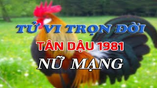 Tử vi trọn đời tuổi Tân Dậu 1981 nữ mạng chuẩn nhất [upl. by Ellehsat]