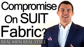 When To Compromise On Suit Fabric  Buying Mens Suits With Little Money  Focus On Fit First [upl. by Leanne]