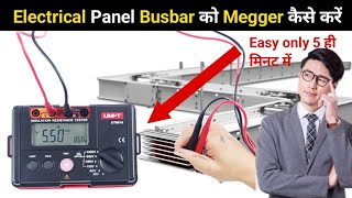 Megger test of busbar l IR valu test of busbar  how to do 3 Phase megger valu  megger kaise kare [upl. by Ecnadnac]