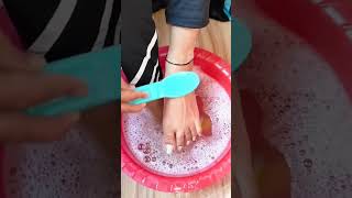 pedicure at home tipsandtricks skincare pedicureathome homemadetips homeremediesinurdu viral [upl. by Idorb]