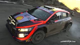 Test Rallye MonteCarlo 2024 O TanakM Järveoja A MikkelsenT Eriksen  Hyundai I20 Rally 1 Hybrid [upl. by Letha30]