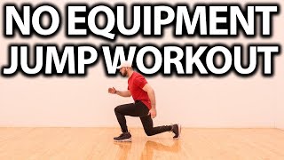 Home Workout To Increase Vertical Jump Dunk a Basketball Without Weights [upl. by Masson]