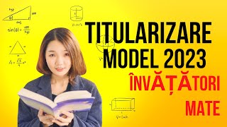 Titularizare învățători MATE model 2023 [upl. by Leda]