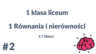 TAK PO PROSTU  Matematyka 1 liceum 17 Zbiory part 23 [upl. by Adnohral885]