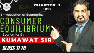 consumer equilibrium part 3 microeconomics chapter  2 Consumer Behaviour [upl. by Cire]