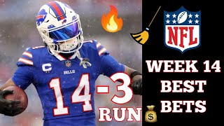 The Janitors Closet NFL WEEK 14 BEST BETS 143 RUN 🔥 🔥🔥 [upl. by Neeroc]