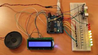 Arduino Uno  Parking Sensor [upl. by Selinda]