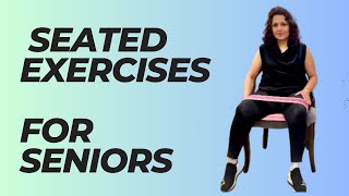 Seated Exercises For Ankle  Knee And Hip  Seated Exercises For Seniors On Chair [upl. by Berger693]