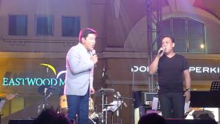 martin nievera amp arnie mendaros at 3D launching at eastwood with ON MY OWN [upl. by Deming]