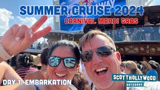 Carnival Mardi Gras Summer Cruise 2024  Embarkation Day [upl. by Waverley]