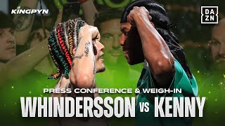 WHINDERSSON NUNES vs KING KENNY  Press Conference amp WeighIn [upl. by Ojibbob]