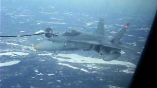 CF18 AirtoAir Refueling almost disaster [upl. by Strade]