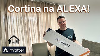 Automação de CORTINA DE TRILHO com a Alexa para sua CASA INTELIGENTE [upl. by Lema983]