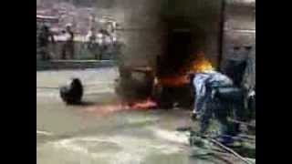 F1 Pit Stop Fire Accident  1994 German GP Jos Verstappen [upl. by Karola]