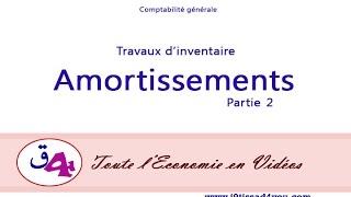 Comptabilité générale  Les amortissements Partie 2 Darija الجزء الثاني [upl. by Paola]