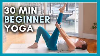 30 min Beginner Yoga  Gentle Stretch amp Flow Yoga [upl. by Kurys]