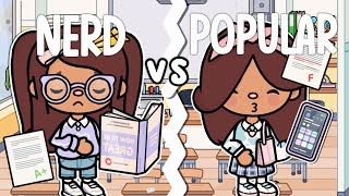 THE POPULAR NERD 🤓💞 WITH VOICE 🎙️ Toca Boca TikTok Roleplay 🩵🌈 [upl. by Aicenek]