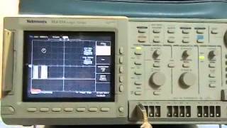 TLS216 Tektronix Logic Scope amp Probes Quick Look [upl. by Atneciv]