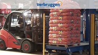 Palletizing  Automatic Palletizer machine Vpm14 Wrapping Machine by Verbruggen  palletizer robot [upl. by Ecitnirp]