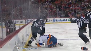 Oliver Wahlstrom vs P K Subban Apr 3 2022 [upl. by O'Kelly78]