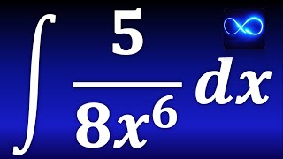 Integral de 5 entre 8x6 [upl. by Nytsua]