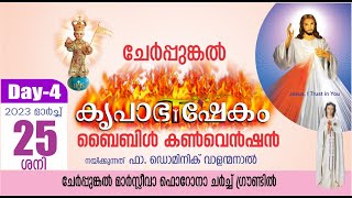 Day 4  Krupabhishekam Cherpunkal Bible Convention  March 22 to 26  Fr Dominic Valanmanal [upl. by Asirehc]