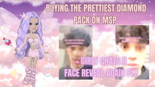 BUYING THE BEST DIAMOND PACK EVER MADE  FACE REVEAL AGAIN  MovieStarPlanet  waif msp [upl. by Ahern]