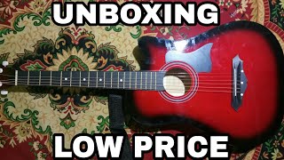 ACOUSTIC GUITAR  UNBOXING  IN LOW PRICE  AMAZON [upl. by Vivien]