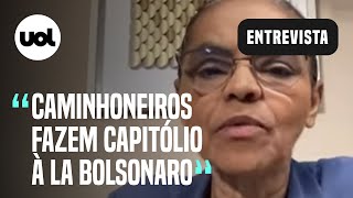 Marina Silva Ato de caminhoneiros é Capitólio à la Bolsonaro para dar sobrevida ao golpismo [upl. by Riocard]