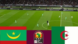 موريتانيا 1 vs 0 الجزائر CAF 2024 مباراة كاملة  محاكاة لعبة فيديو PES 2021 [upl. by Bander]