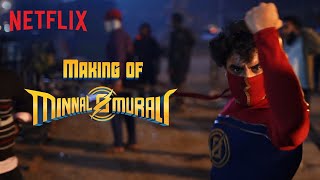 Making of Minnal Murali  Tovino Thomas Basil Joseph Sophia Paul  Netflix India [upl. by Enoid]