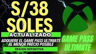 GAMEPASS ULTIMATE A S 38 Y JUEGOS AL MEJOR PRECIO POSIBLE EN LA NUEVA REGION DE XBOX PARA COMPRAR [upl. by Rancell]