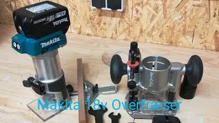 Makita 18v Overfræser DRT50ZJ [upl. by Allehs121]