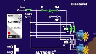 Vídeo Aula Rele Biestável ALTRONIC [upl. by Beeson]