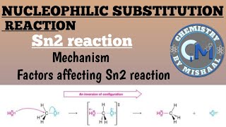 Nucleophilic Substitution reaction  Sn2 reaction Bs Chemistry Organic chemistry [upl. by Ecneret]