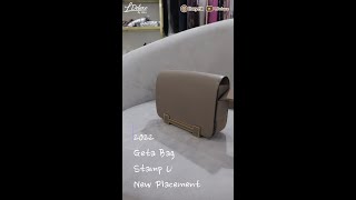 【開箱 Unboxing】Hermès Geta Bag 大象灰｜Hermès 2022 Geta Bag Stamp New placement｜LDeluxe [upl. by Hinkle]